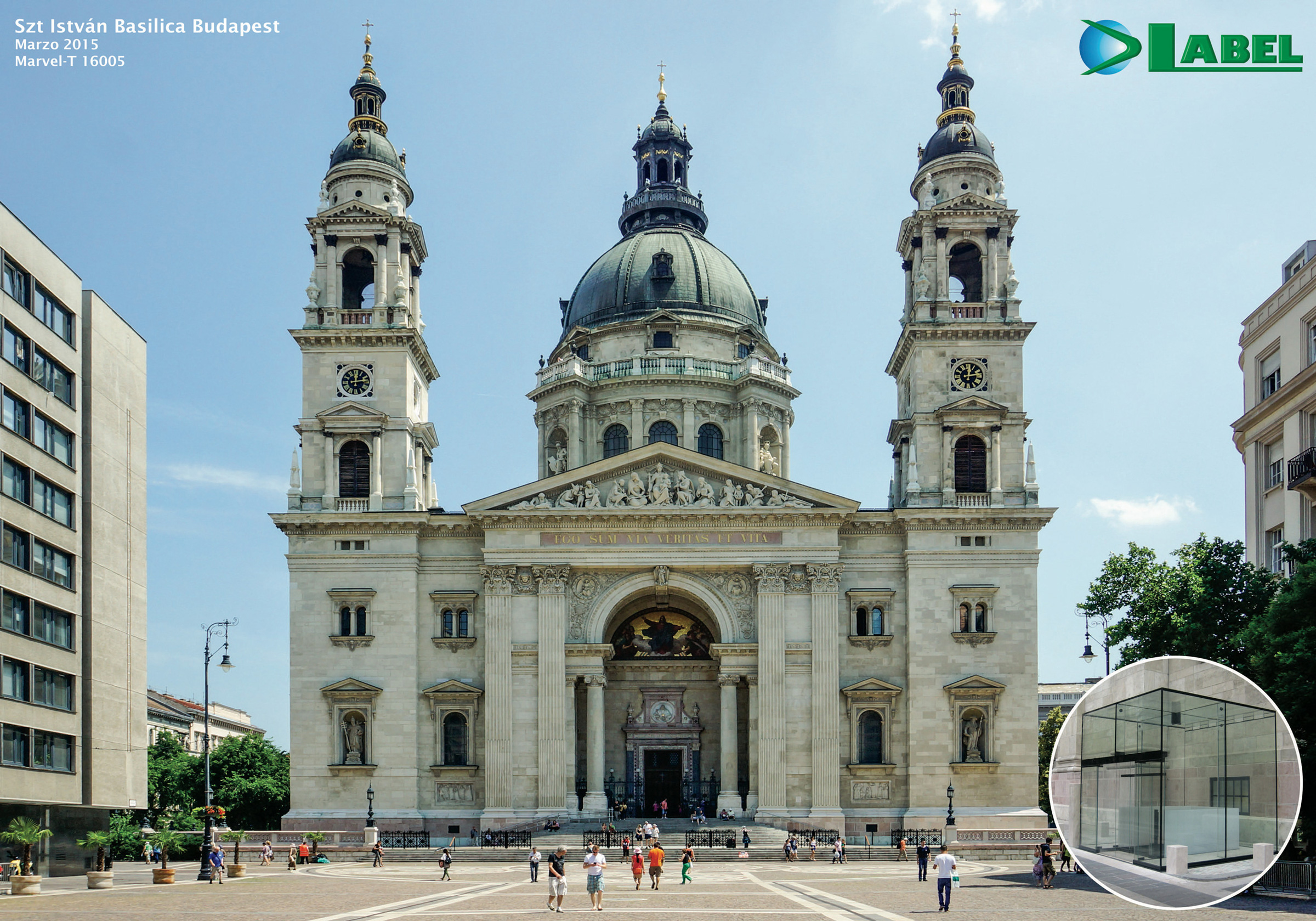 Basilica Santo Stefano di Budapest con installazione Label Spa