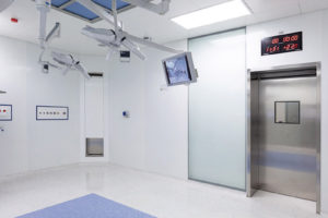 Automazione EVH-E porte ospedaliere label